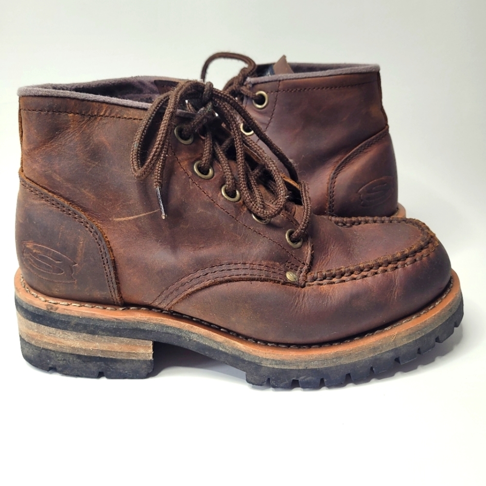 Vintage 90s brown leather Skechers boots 7.5